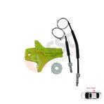 ESC Otomotiv VW Amarok için Arka Sağ Cam Kriko Tamir Seti 2H7839402