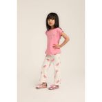 Escabel Kız Bebek Nakışlı Tshirt Pembe - 4 Yaş