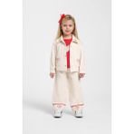 Escabel Kız Çocuk Ceket 26178 Krem - 110 cm - Dropsuz