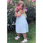Escabel Kız Çocuk Elbise Çiçek Desenli 1.5-5 Yaş, Beyaz - 1,5 Yaş