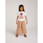 Escabel Kız Çocuk Pamuklu Kız Figürlü T-Shirt - Ekru - 12 - 18 Ay