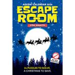 Escape Room Advent Calendar: A Christmas Puzzle Book for Adults with 24 Brain Teasers solved directly on the page—no web app required
