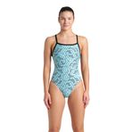 Escape Swimsuit Challenge Kadın Mavi Yüzücü Mayo 007739580