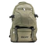 ESCAPE Unisex Haki Sırt Çantası Kanvas Kumaş Çanta