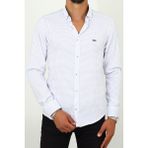 Escardin Slim Fit Desenli Beyaz Renk Erkek Gömlek - XL - 03A-Beyaz