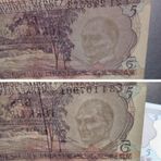 Escoines Koleksiyon E21-E34 6.emisyon 1.tertip 5türk Lirası E Serisi Farklı Filigran Ççt Eski Para