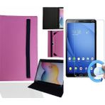 Escort Joye ES702 - 7" Tablet Uyumlu Standlı Tablet Kılıfı + Nano Ekran Koruyucu - Pembe