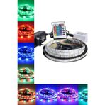 Esdastore 5 Mt. Rgb Şerit Led Seti Kumandalı Tak Çalıştır Renkli Dekoratif Aydınlatma