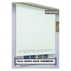 ESDEH LAZER STOR Perde (EKRU-AÇIK KREM) - ULTRA KALIN Stor Kumaşı - 10 CM Lazer Yüksekliği