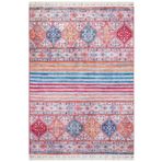 Esdeh Şal Desen Pamuk Taban Kiremit 140x200 Yıkanabilir Dekoratif Halı