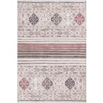 Esdeh Şal Desen Pamuk Taban Krem 80x150 Yıkanabilir Dekoratif Halı
