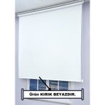 Esdeh Stor Güneşlik Perde - Ultra Kalın Kumaş - Düz/eteksiz - Alüminyum Kasa - Beyaz - 200 x 260 cm