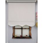 Esdeh Stor Perde Kalın İthal Mat Kumaş Etek Dilimli 280 x 260 cm - Açık Gri