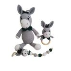 Eşek Uyku Arkadaşı Takımı Amigurumi Organik Oyuncak