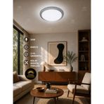 Esemlight 24W Tavan Armatürü, Kristal Gri Çerçeveli, 6400K Beyaz Işık, Enerji Tasarruflu, Modern Stil