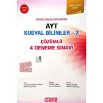 Esen Yayınları AYT Çözümlü 4 Deneme Sosyal Bilimler 2 (kırmızı Seri)