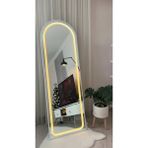 Esenhome DECOR Beyaz Çerçeveli Günışığı Ledli Oval Boy Aynası 180x60cm - 60*180cm