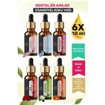 ESENIA 6'lı Set2 Esansiyel Uçucu Yağı Buhurdanlık Difüzör Esansı oda banyo parfümü 10ML x 6