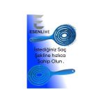 Esenliwe Pro 5 Boyutlu Professional Nascitak Lolipop Mavi Saç Tarağı Oval Saç Aksesuarı