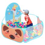 Esenlong Ball Pit, Sevimli Çocuklar Açılır Katlanır Çizgi Film Oyun Çadırı Çadır Havuzu Basketbol Çember 6 Aylık - 5 Yaş