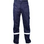Eser - 16-12 Gabardin Komando Cepli Iş Pantolonu Reflektörlü - Yazlık- Lacivert - XXL