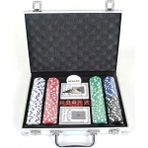 Eser 200'lü Poker Seti Metal Çantalı Profesyonel Oyun Aksesuarları Renkli Çipler