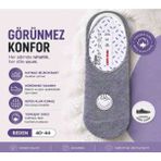 Eser Erkek Babet Çorap 6lı - 40 - 44 - 00E-Gri