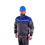 ESER İŞ GÜVENLİĞİ 7-7 Gabardin I?çi Polarlı Robalı Mont - Mavi Gri