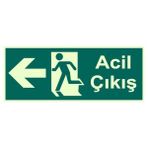 Eser İş Güvenliği Eser - Acil Çıkış Sol (Levha) 30X10