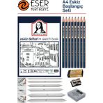 Eser kırtasiye A4 Eskiz Karakalem Başlangıç Seti