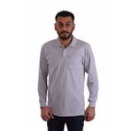 Eser - Polo Yaka Uzun Kol Penye İş Tişörtü - Cepli