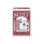 ESER Sedef Jumbo Index İskambil Oyun Kart Destesi - Kırmızı