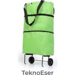 Eser Ticarett Alışveriş Arabası Çantası Katlanabilir Market Sepet Çantası
