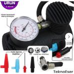 Eser Ticarett Araç Hava Kompresörü Lastik Şişirme Pompası 12V Dijital Basınç Göstergeli