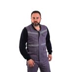 Eser - V Yaka Gabardin Yelek - İş Yeleği - Gri