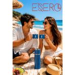 Esero 500 ml Indigo Mavi Paslanmaz Çelik Termos Seti – 2 Adet Bardak Hediyeli Vakumlu Kamp, Piknik, Seyahat ve Ofis Termosu