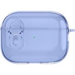 ESF Apple Airpods 4 Silikon Kılıf - Şeffaf Mavi