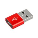 Esf USB To Type-C Dişi Çevirici Dönüştürücü Adaptör - USB 3.0 - Kırmızı