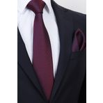 Esgue Hand Made 8 cm Bordo Desenli Mendilli Kravat