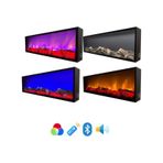 Esha Home Elektrikli Dekoratif Yapay Şömine -bluetooht 90x30 Cm