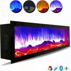 Esha Home Elektrikli Dekoratif Yapay Şömine Bluetooht Sabit Çıtırtı Kumanda 160X35 X18 Cm