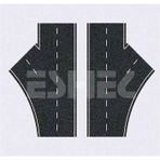 Eshel 1:200 35x115 mm 2 Adet Karton Maket Sağa-Sola Çıkış Yolu