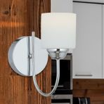 Esila Krom Kaplamalı Duvar Lambası Yatak Odası-yatak Başı-banyo İçin Modern Aplik