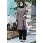 Esilanur Asya Tesettür Takım Vizon - 40