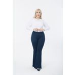 Esina Kadın Dalgıç / Scuba Kumaş Ispanyol Paça Pantolon Ütü Dikişli