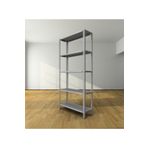 esinti home Çelik Raf 31x93x200 Cm 5 Katlı Gri Boyalı - Raf, Depo, Bakkal, Kiler, Dosya, Market, Kitaplık Rafı