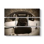 Eski Telefon Tablosu 126 x 96-5 Parçalı