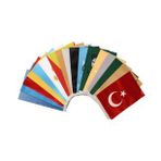 Eski Türk Devleteri Bayrakları 17 Adet 15x23cm Bayrak Seti (çift Katlı)