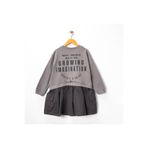 ESKİŞEHİR YUMURCAK sweat shirt model kız çocuk elbise füme 12 Yaş