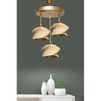 Eskitme 3’lü Sarkıt Tepsili | Bambu & Metal Karışımı El Yapımı Avize | E27 Duy Uyumlu | Doğal & Vintage Tasarım | A Sınıfı Enerji Verimli | Rustik Modern Dekorasyon | HMY Handmade Üretim (SP178)